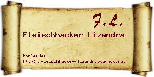 Fleischhacker Lizandra névjegykártya